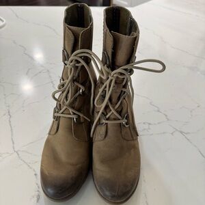 Sorel Joan of Arctic Wedge II Boots Ash Brown Women's 10